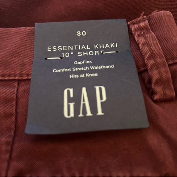 Gap 10" GapFlex Essential Khaki Shorts Sz.30 NWT - Picture 6 of 8